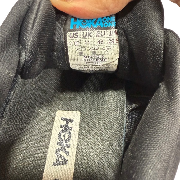 Hoka One Bondi 8 Men’s Sz11.5 Running Athletic Shoe - Picture 9 of 14